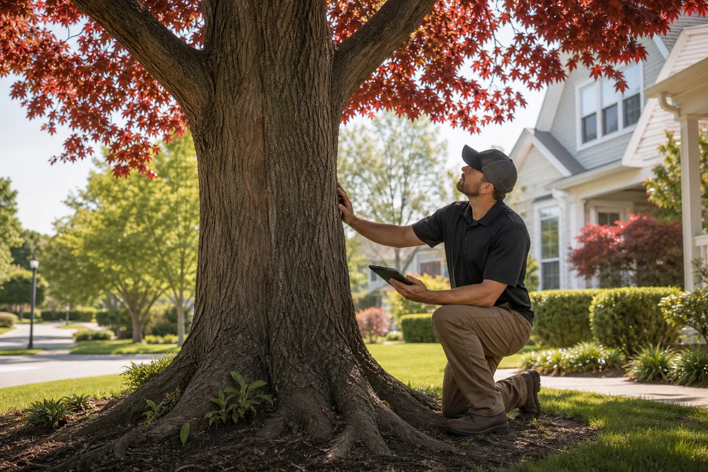 Tree health assessment at the trunk and root flare